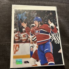 Signed Michael Pezzetta Montreal Canadiens Autographed 8x10 Photo #3 Original