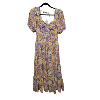 ASTR The Label NWT Womens Sweetheart Floral Dress SM Milkmaid Peasant  Cottage | eBay