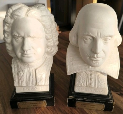 Bach und Shakespeare Goebel Büste Biscuitporzellan