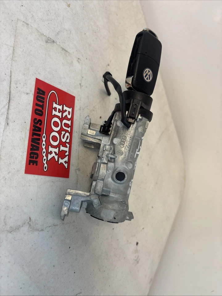 2009 Volkswagen Jetta TAMBOR DE IGNIÇÃO E CANO DE PORTA E CHAVE 1K0905851B - Imagem 2 de 4