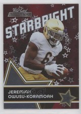 2021 Wild Card Alumination Starbright Red Jeremiah Owusu-Koramoah #SB-37 01wi