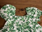Janie and Jack Girls 7 Green Smocked Floral Lined Dress 2024 EUC — photo 7
