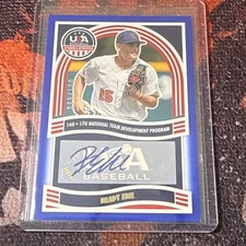 Brady Ebel 2024 Panini USA Stars & Stripes Auto Blue /100 Rookie