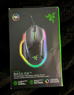 Razer Basilisk V3 Gaming Mouse 26000 DPI 11-Button RGB Ergonomic Black