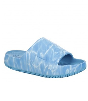Size 10 Nike Calm Men's Slide Sandal - Blue/White