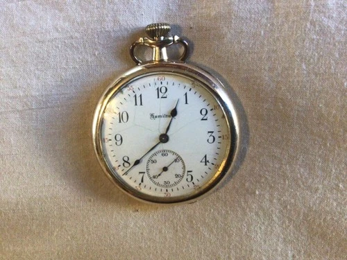 Vintage Hamilton Pocket Watch 17J for Repair or Parts