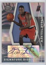 2005-06 Topps First Row Signature Dish 14/190 Martell Webster #SD-MW Auto 1e2l