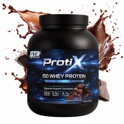 Protix ISO Whey Protein 5KG Chocolate Isolate High Protein Lean Muscle GTR