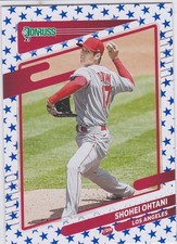 SHOHEI OHTANI 2021 Donruss Independence Day #199 RARE $$ VARIATION INSERT CARD!