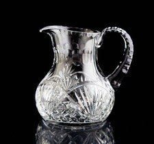 Jarra jarra de cristal corte vintage de 7" elegante vajilla