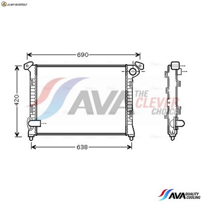 KÜHLER MOTORKÜHLUNG BW2286 FÜR MINI W10 B14 A 1.4L W10 B16 A 1.6L 4cyl