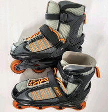 DBX Equinox Adjustable Inline Skates Black Grey Orange Youth Big Kids Boys Girls