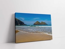 Holywell Bay, Cornwall near newquay canvas picture print gul rock