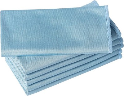 6 Pack Microfiber Glass Cleaning Cloth, 16 Inch X 16 Inch, Lint Quickly Clean