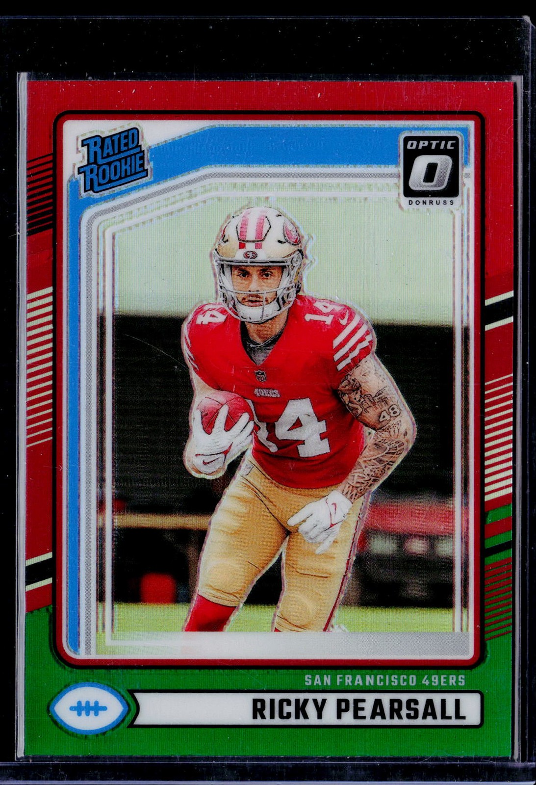 2024 Donruss #318 Ricky Pearsall Optic Rated Rookies Preview Red and Green