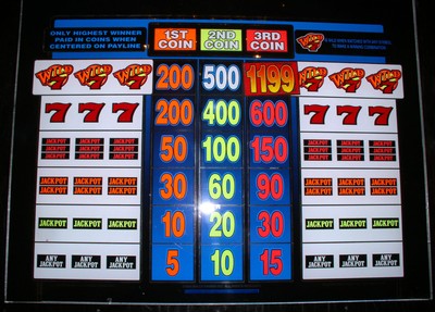 Vintage Bally Slot Machine Glass Vintage Bally Slot Machine Glass