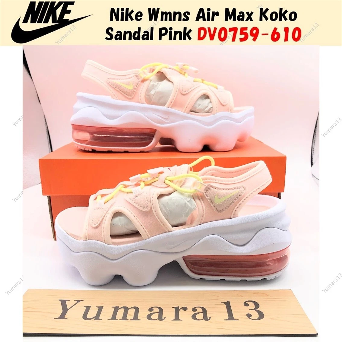 Nike Wmns Air Max Koko Sandal Pink White DV0759-610 US 5-15 Brand 