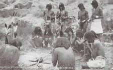 Vintage c1907 Postcard  Okaibi Springs Arizona Hopi (Moki) Indian Flute Ceremony