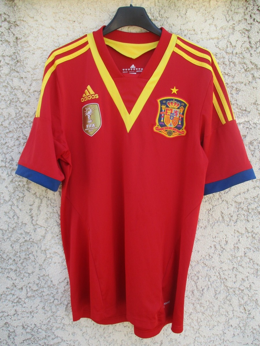 MAILLOT ADIDAS G74569 Climacool Spain Jersey RFEF / #21 Silva 2014/2015 Rouge L EUR 58,90 - FR