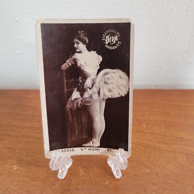 Antique Risqué Boudoir Card Cigarillo Hebanos Diva S5 Boni 91 Ballerina 