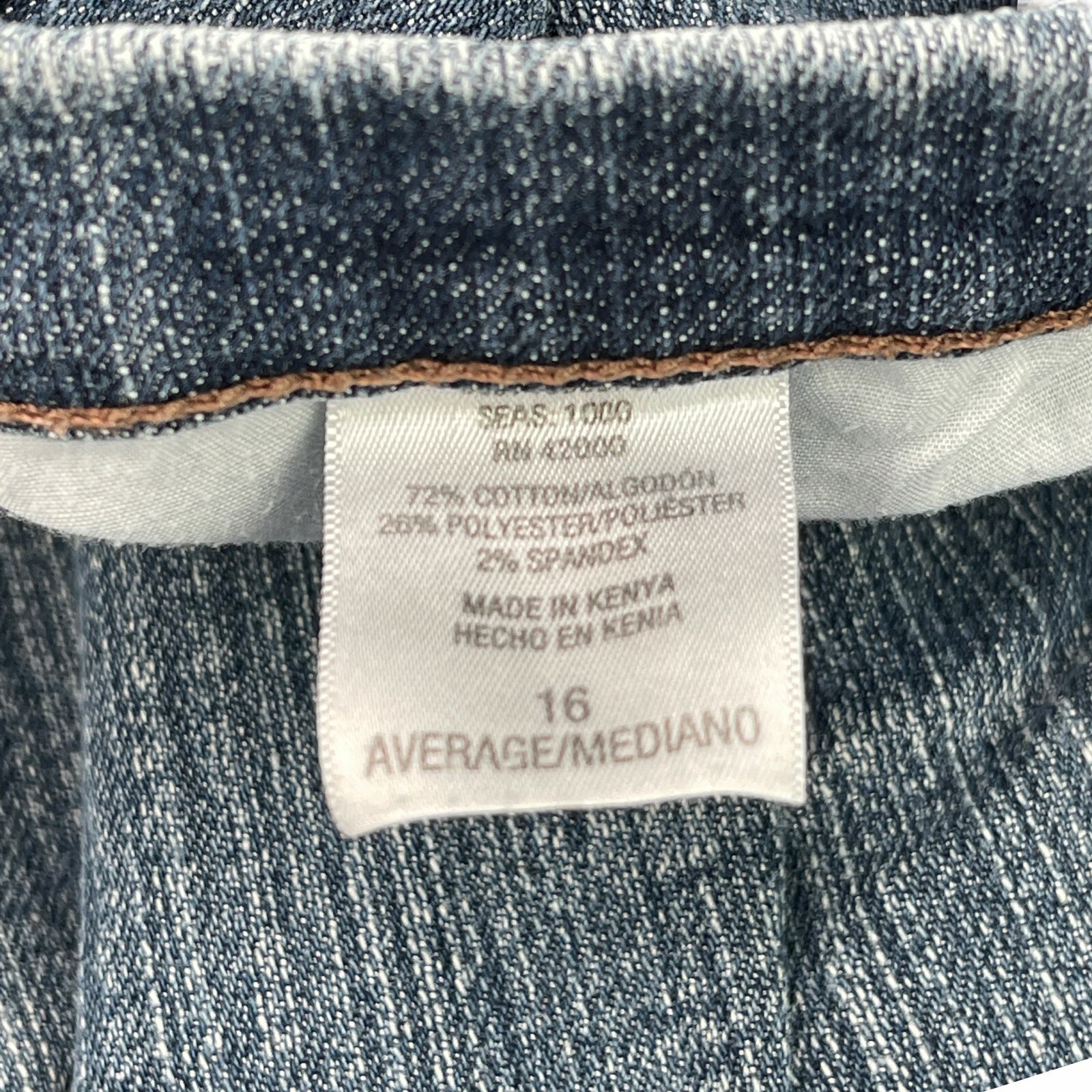 Basic Edition Jeans Size 16 Stretch Straight Medi… - image 7