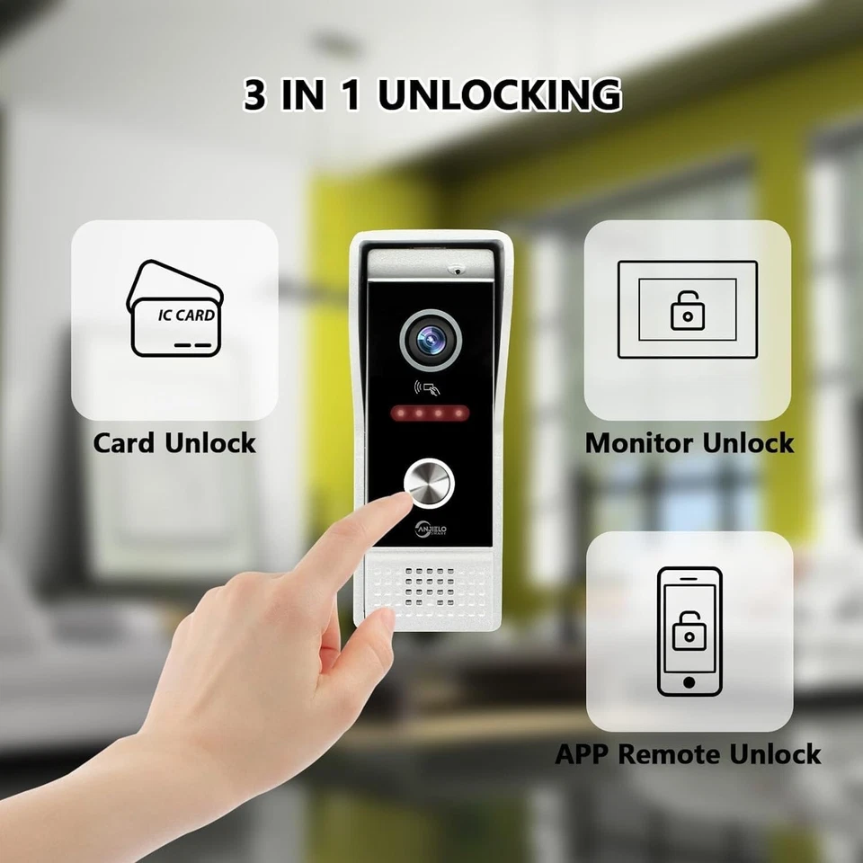 10 Inch Full Touch Monitor SystemTUYA WiFi Smart Home Video Intercom Door Phone - Image 3 of 4