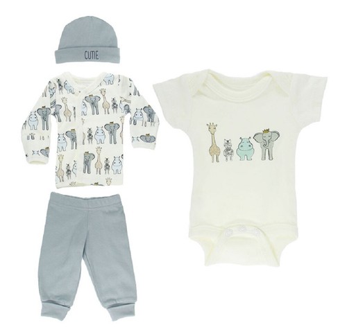 Tiny Baby Boy Clothes Layette Set Starter Outfit Hat Babygrow Bodysuit Premature - Picture 20 of 26