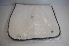 SmartPak Classic Lite White Horse Dressage Saddle Pad-White/Black 2109811390