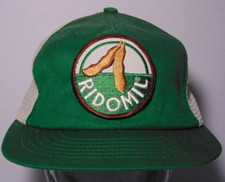 1980s VINTAGE RIDOMIL FARM PATCH AG SNAPBACK VINTAGE TRUCKER HAT CAP MADE IN USA