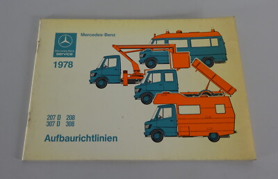 Construction guidelines/manual Mercedes-Benz di Brema Transporter T1 stand 1978