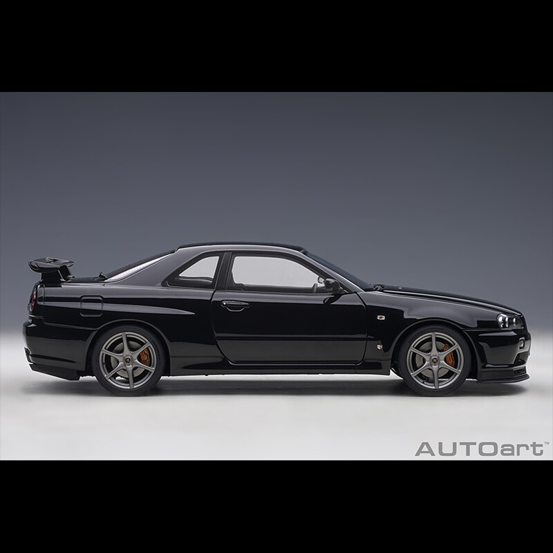 AUTOart 1:18 Nissan Skyline GTR R34 V-Spec II Schwarz Diecast