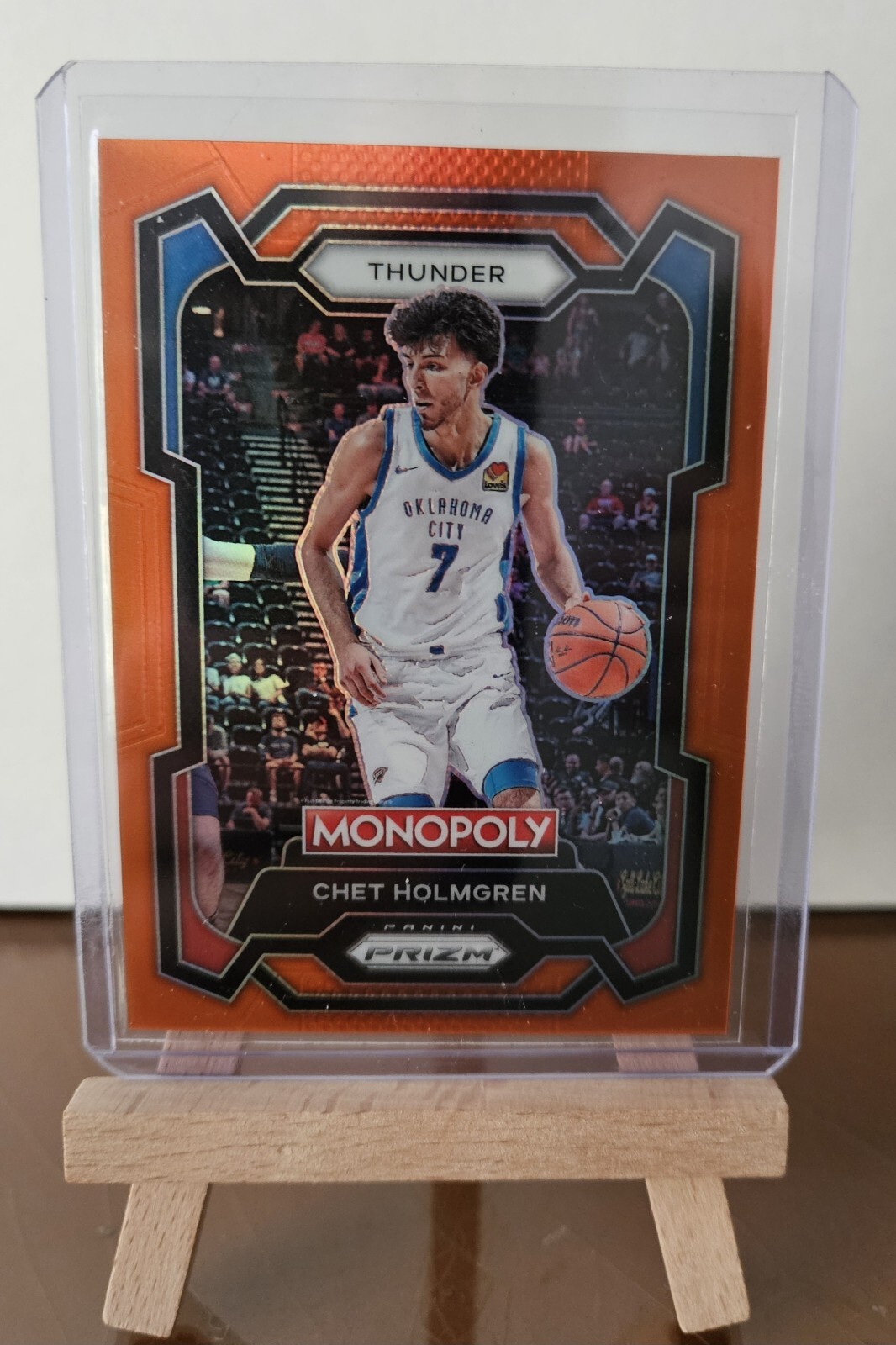 2023-24 Panini Prizm Monopoly #62 Chet Holmgren True Orange Parallel 066/124