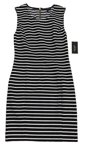 Juicy Couture Drop Waist Dress Size 0 Red White Navy Sleeveless Tsnk Mini  Dress