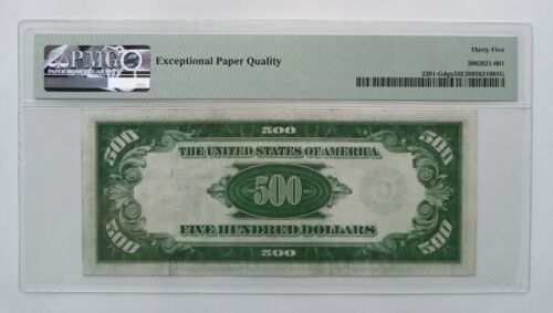 1934 $500 EPQ designation bill banknote from the city of Chicago. - Picture 2 of 2