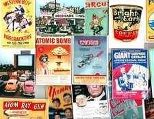 Clearance Variety Metal Fridge Magnets Rare Vintage 2.5 x 3.5" Nostalgic Solid
