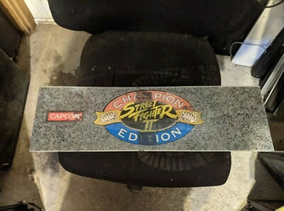 Street Fighter II - Champion Edition Video Arcade Game Marquee, Capcom 1992