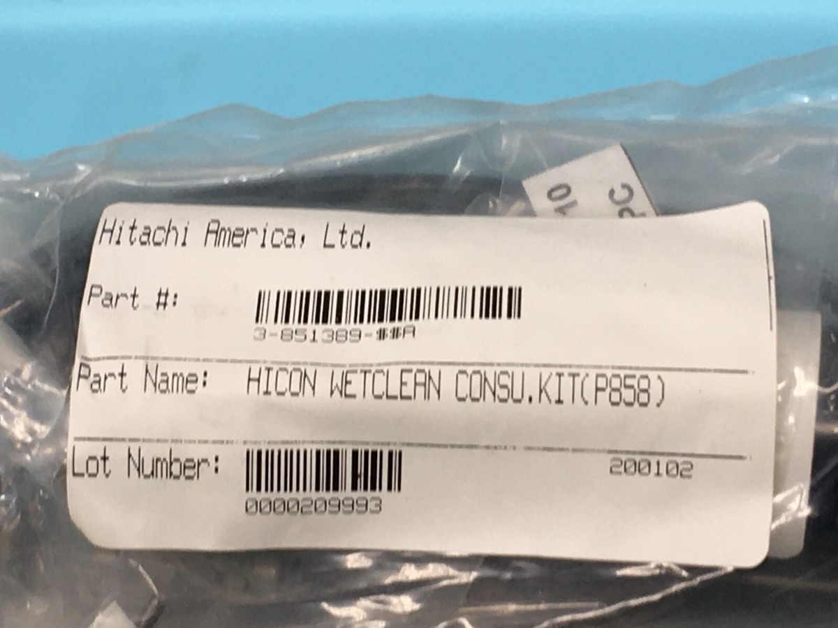 HITACHI 3-851389-A KIT HICON WETCLEAN CONSU(P858),3-828968-A