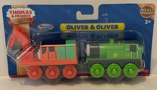 Oliver and Oliver - Thomas & Friends Wooden Railway Wood Train Engine CDK37 - Picture 2 of 4