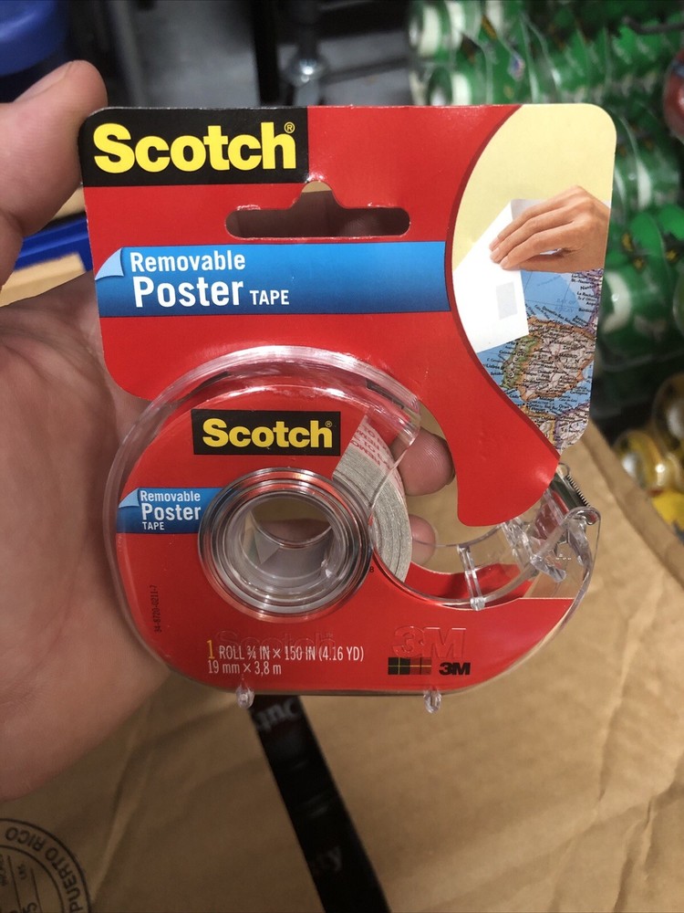 Scotch Removable POSTER TAPE - 1 Roll - .75