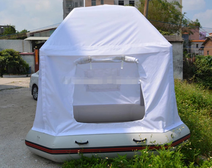 Inflatable Floating PVC Shoal Family Camping Water Raft Tent