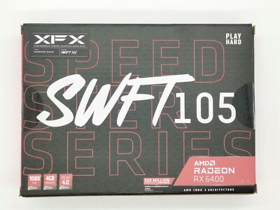 Full Height XFX SPEEDSTER SWFT105 RADEON RX 6400 Gaming 4GB