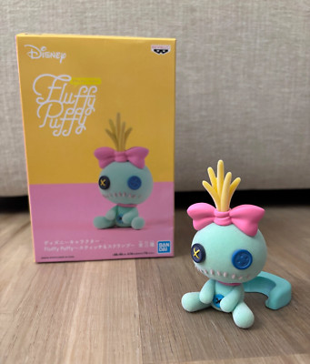 Japan Disney Fluffy Puffy SCRUMP Flocked Figure Lilo Stitch Toy Bandai Banpresto