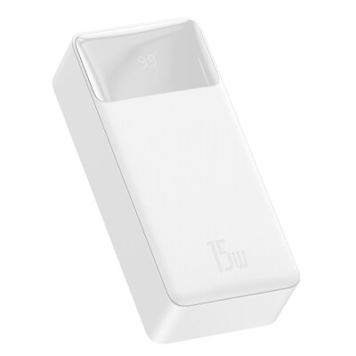 Baseus 30000mAh Power Bank 15W Schnell Ladegerät Batterie 2xUSB + TYP C BIPOW
