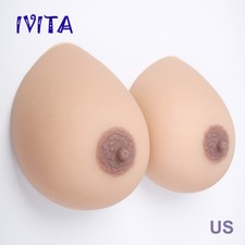 IVITA 4.6kg Silicone Breast Large Boobs Enhancer Prosthesis J Cup Drag Queen