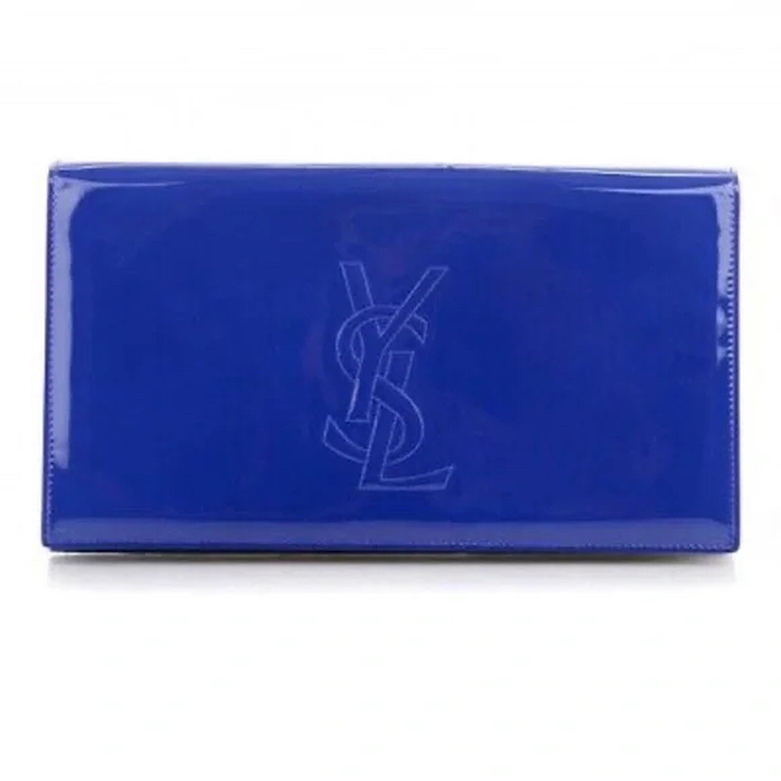 POCHETTE YSL BELLE DE JOUR YVES SAINT LAURENT BLU ROYAL PATINATA