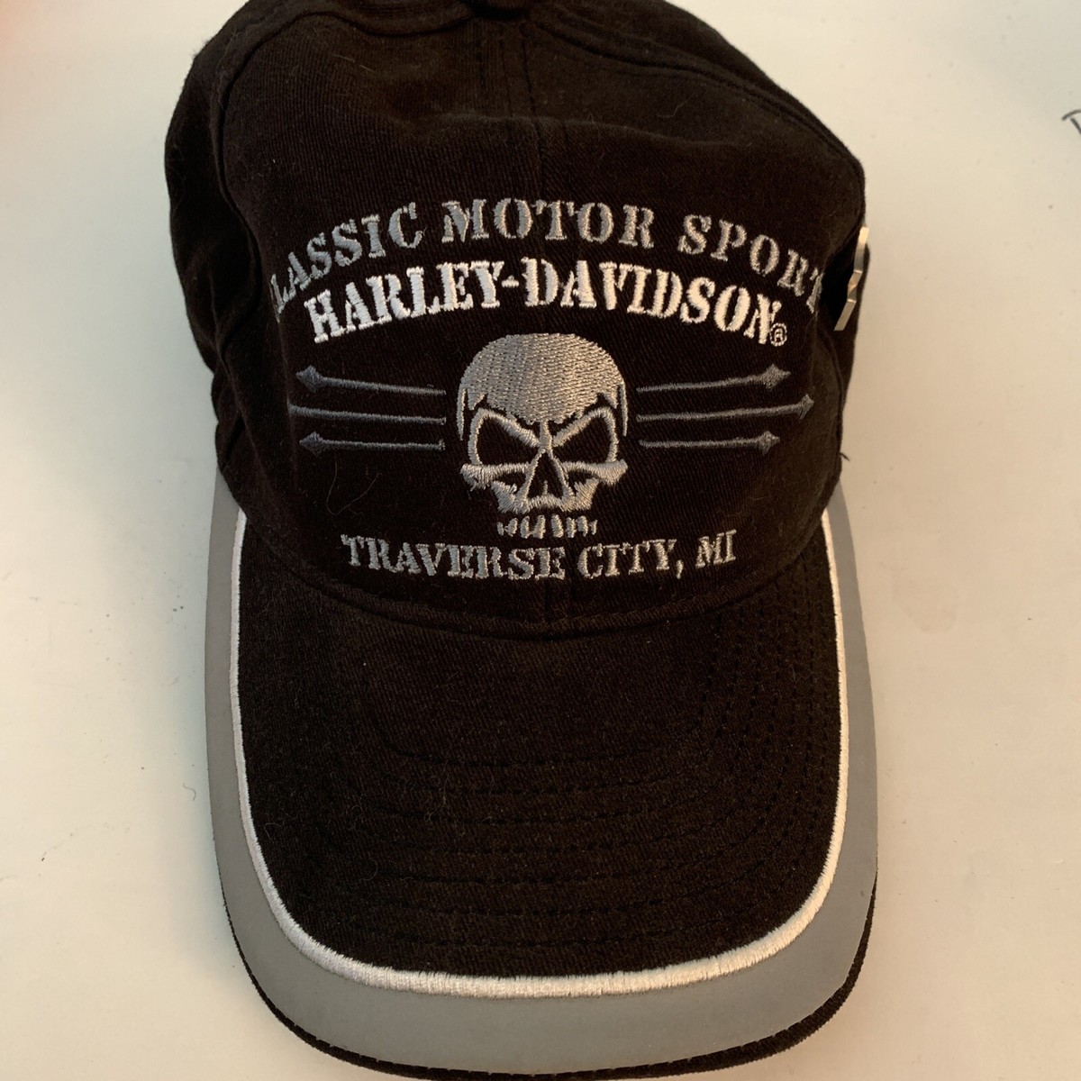 Harley Davidson Hat classic motor sports Traverse City MI