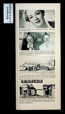 1939 Sinclair Oil Pennsylvania Car Service Eve Arden Mask Vintage Print Ad 32739