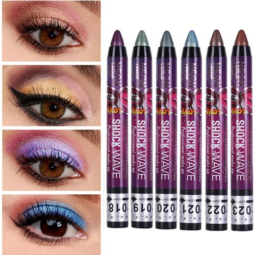 ✹Eyeshadow 2in1 Makeup Pencil 10 Colors Stick Eyeliner Lipstick Pen - Picture 7 of 29