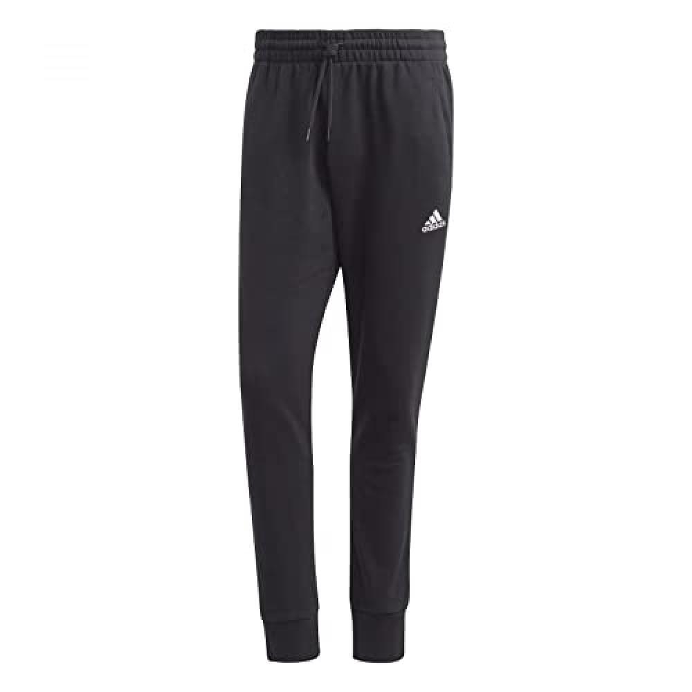 (TG. S) adidas Essentials French Terry Tapered Cuff Joggers, Pantaloni Uomo, Ner