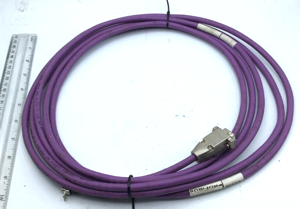 Siemens Simatic Net Profibus Cable Purple 9 Pin Male - 9 Pin